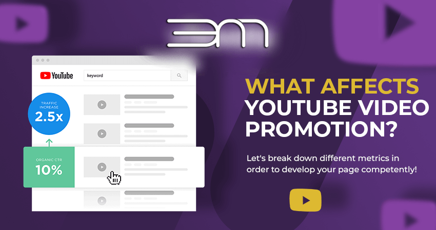 What affects YouTube video promotion?